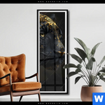 Poster Panther Mit Goldenen Ornamenten Schmal Produktvorschau mit dem Bild Panther mit goldenen Ornamenten im Format Schmal.