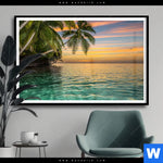 Poster Paradiesische Insel Querformat Produktvorschau mit dem Bild Paradiesische Insel im Format Querformat.