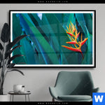 Poster Paradiesvogelblume Querformat Produktvorschau mit dem Bild Paradiesvogelblume im Format Querformat.