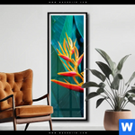 Poster Paradiesvogelblume Schmal Produktvorschau mit dem Bild Paradiesvogelblume im Format Schmal.