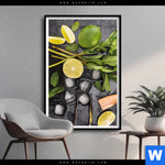 Poster Perfekte Zutaten Fuer Cocktails Hochformat Produktvorschau mit dem Bild Perfekte Zutaten für Cocktails im Format Hochformat.