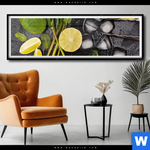 Poster Perfekte Zutaten Fuer Cocktails Panorama Produktvorschau mit dem Bild Perfekte Zutaten für Cocktails im Format Panorama.