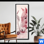 Poster Pferde Harmonie In Pastell Schmal Produktvorschau mit dem Bild Pferde - Harmonie in Pastell im Format Schmal.