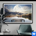 Poster Pier Am Fluss Querformat Produktvorschau mit dem Bild Pier am Fluss im Format Querformat.