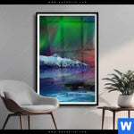 Poster Polarlichter Hochformat Produktvorschau mit dem Bild Polarlichter im Format Hochformat.
