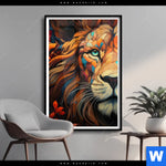 Poster Pop Art Leo Hochformat Produktvorschau mit dem Bild Pop Art Leo im Format Hochformat.