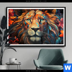 Poster Pop Art Leo Querformat Produktvorschau mit dem Bild Pop Art Leo im Format Querformat.