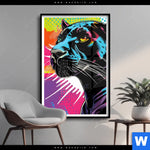 Poster Pop Art Panther Hochformat Produktvorschau mit dem Bild Pop Art Panther im Format Hochformat.