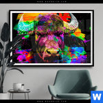 Poster Pop Art Stier Querformat Produktvorschau mit dem Bild Pop Art Stier im Format Querformat.