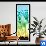 Poster Pusteblume Mit Tautropfen Schmal Produktvorschau mit dem Bild Pusteblume mit Tautropfen im Format Schmal.