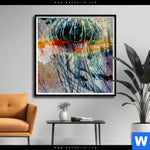 Poster Quallen Quadrat Produktvorschau mit dem Bild Quallen im Format Quadrat.