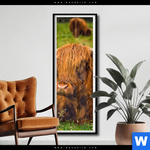 Poster Rind In Den Schottischen Highlands Schmal Produktvorschau mit dem Bild Rind in den schottischen Highlands im Format Schmal.