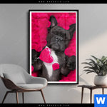 Poster Romantik Mit Suessen Hunden Hochformat Produktvorschau mit dem Bild Romantik mit süßen Hunden im Format Hochformat.