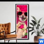 Poster Romantik Mit Suessen Hunden Schmal Produktvorschau mit dem Bild Romantik mit süßen Hunden im Format Schmal.