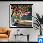 Poster Romantische Bootstour Quadrat Produktvorschau mit dem Bild Romantische Bootstour im Format Quadrat.