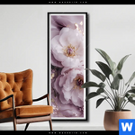 Poster Romantische Pfingstrosen Schmal Produktvorschau mit dem Bild Romantische Pfingstrosen im Format Schmal.