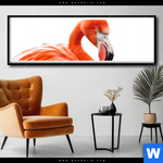 Poster Rosa Flamingo Panorama Produktvorschau mit dem Bild Rosa Flamingo im Format Panorama.
