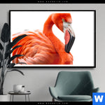Poster Rosa Flamingo Querformat Produktvorschau mit dem Bild Rosa Flamingo im Format Querformat.