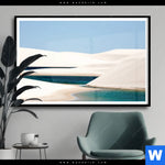 Poster Sandduenen Und Seen Querformat Produktvorschau mit dem Bild Sanddünen und Seen im Format Querformat.