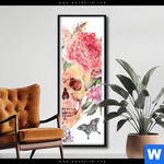 Poster Schaedel Im Boho Stil Schmal Produktvorschau mit dem Bild Schädel im Boho Stil im Format Schmal.