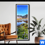 Poster Schoener Tag In Island Schmal Produktvorschau mit dem Bild Schöner Tag in Island im Format Schmal.