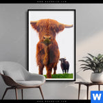 Poster Schottisches Hochlandrind Hochformat Produktvorschau mit dem Bild Schottisches Hochlandrind im Format Hochformat.