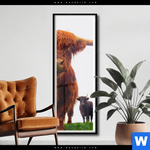 Poster Schottisches Hochlandrind Schmal Produktvorschau mit dem Bild Schottisches Hochlandrind im Format Schmal.