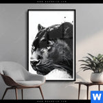 Poster Schwarzer Panther Hochformat Produktvorschau mit dem Bild Schwarzer Panther im Format Hochformat.