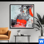 Poster Schweigsame Frau Quadrat Produktvorschau mit dem Bild Schweigsame Frau im Format Quadrat.