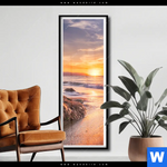 Poster Segelboot Im Sonnenuntergang Schmal Produktvorschau mit dem Bild Segelboot im Sonnenuntergang im Format Schmal.