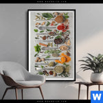 Poster Silberloeffel Mit Gewuerzen Hochformat Produktvorschau mit dem Bild Silberlöffel mit Gewürzen im Format Hochformat.