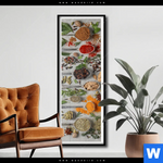 Poster Silberloeffel Mit Gewuerzen Schmal Produktvorschau mit dem Bild Silberlöffel mit Gewürzen im Format Schmal.