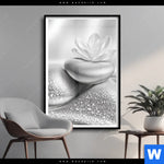 Poster Silberne Zen Harmonie Hochformat Produktvorschau mit dem Bild Silberne Zen Harmonie im Format Hochformat.