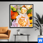 Poster Sommerblumen Quadrat Produktvorschau mit dem Bild Sommerblumen im Format Quadrat.