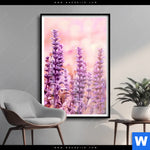 Poster Sommeridylle Mit Lavendel Hochformat Produktvorschau mit dem Bild Sommeridylle mit Lavendel im Format Hochformat.