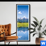 Poster Sommerlandschaft In Den Alpen Schmal Produktvorschau mit dem Bild Sommerlandschaft in den Alpen im Format Schmal.