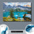 Poster Sommermorgen Am Bergsee Querformat