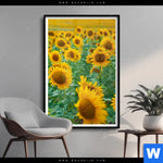 Poster Sonnenblumenfeld Hochformat Produktvorschau mit dem Bild Sonnenblumenfeld im Format Hochformat.