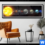 Poster Sonnensystem Panorama Produktvorschau mit dem Bild Sonnensystem im Format Panorama.