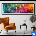 Poster Sound Wave Panorama Produktvorschau mit dem Bild Sound Wave im Format Panorama.