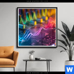 Poster Sound Wave Quadrat Produktvorschau mit dem Bild Sound Wave im Format Quadrat.