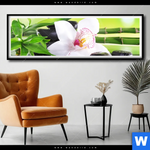 Poster Spa Wellness Steine Panorama Produktvorschau mit dem Bild Spa Wellness Steine im Format Panorama.