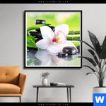 Poster Spa Wellness Steine Quadrat Produktvorschau mit dem Bild Spa Wellness Steine im Format Quadrat.