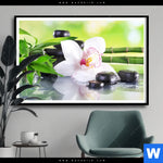 Poster Spa Wellness Steine Querformat Produktvorschau mit dem Bild Spa Wellness Steine im Format Querformat.