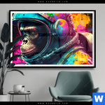 Poster Space Monkey Querformat Produktvorschau mit dem Bild Space Monkey im Format Querformat.