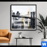 Poster Stadt Der Goldenen Traeume Quadrat Produktvorschau mit dem Bild Stadt der goldenen Träume im Format Quadrat.