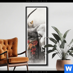 Poster Starker Bulle Mit Blumen Schmal Produktvorschau mit dem Bild Starker Bulle mit Blumen im Format Schmal.