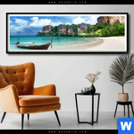 Poster Strand In Thailand Panorama Produktvorschau mit dem Bild Strand in Thailand im Format Panorama.