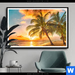 Poster Strand Von Barbados Querformat Produktvorschau mit dem Bild Strand von Barbados im Format Querformat.