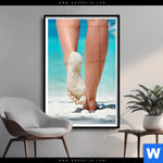 Poster Strandspaziergang Hochformat Produktvorschau mit dem Bild Strandspaziergang im Format Hochformat.